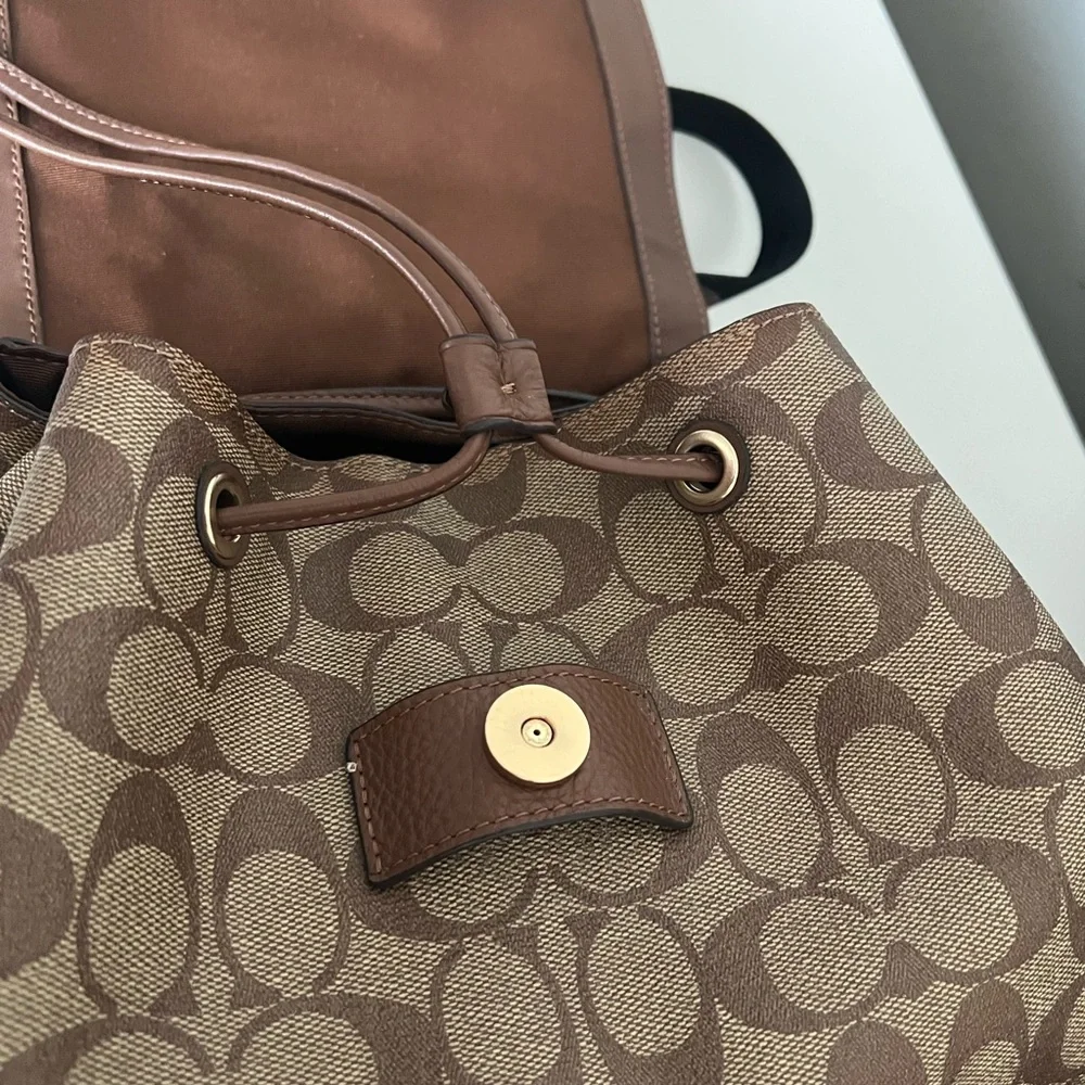Coach Baby Backpack Diaper Bag  In Signature Canvas